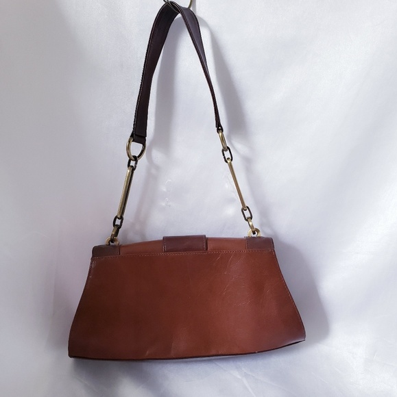 Stuart weitzman vintage brown leather handbag bag - Picture 3 of 7